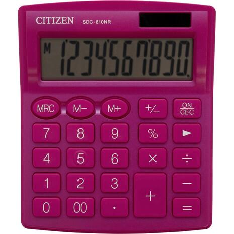 Αριθμομηχανή Citizen SDC-810NR-PK 10 Ψηφίων σε Ροζ Χρώμα